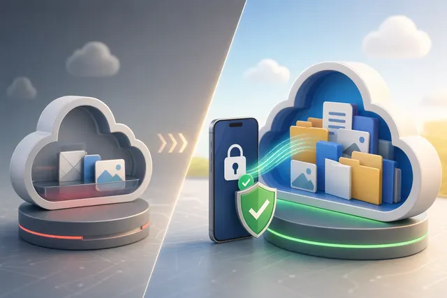 Illustration showing Google cloud storage reduced to 5GB unless phone verification unlocks 15GB