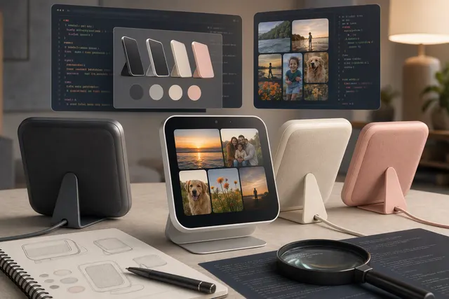 AI-generated conceptual illustration for coverage of Apple’s rumored smart-home hub; not a leaked setup screen or confirmed product image.
