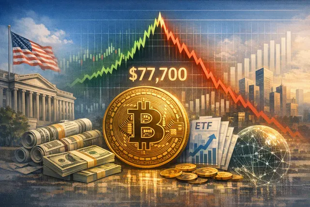 Editorial illustration of Bitcoin volatility, a short squeeze and a pullback after a rally above $81,000