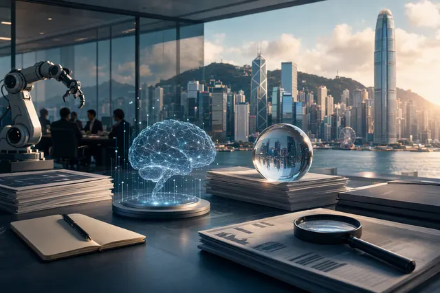 Editorial illustration representing Manus AI’s reported fundraising after its Meta deal unwind