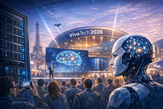 OVHcloud CEO Octave Klaba announces frontier AI model plans at VivaTech 2026 in Paris