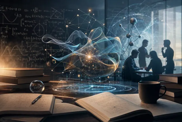 Editorial illustration for OpenAI’s claimed AI-generated results in mathematics, computer science and physics