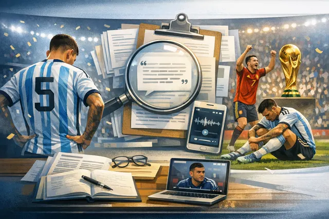 Leandro Paredes of Argentina during the 2026 FIFA World Cup final against Spain at MetLife Stadium