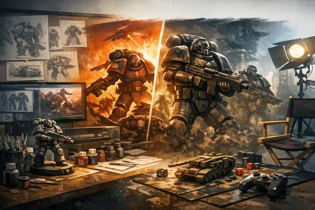 Concept art for Amazon MGM Studios' Warhammer 40,000 animated Deathwatch series