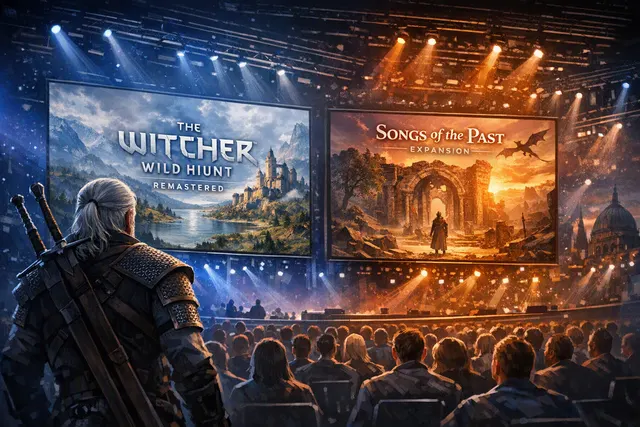 The Witcher 3 Wild Hunt Remastered and Songs of the Past Gamescom 2026 announcement