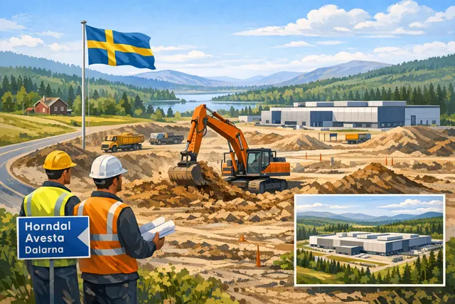 Digital rendering of Google’s new air-cooled data center in the forested landscape of Horndal, Sweden.