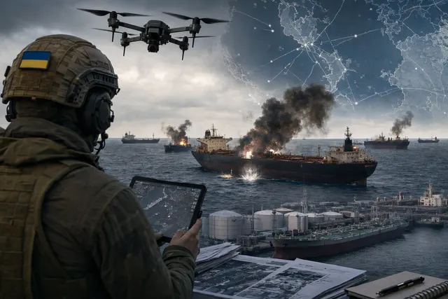 AI-generated editorial illustration accompanying coverage of Operation MoLoChKa