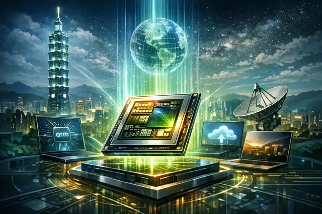 Nvidia RTX Spark superchip concept with Arm-based architecture, 20-core CPU, and Blackwell GPU highlighted for AI laptop performance