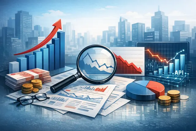 Editorial illustration of DeepSeek’s AI business growth, API margins, losses, and planned funding round