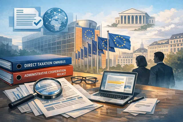 European Commission building in Brussels, representing the EU tax simplification package adopted on 24 June 2026