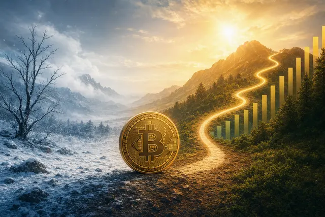 Illustration representing Bitcoin’s possible market cycle and the $60,000 support thesis.