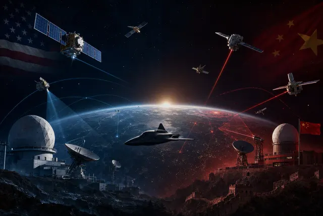 How are the United States and China preparing for potential warfare in space, and what do recent developments—including secretive unmanned s