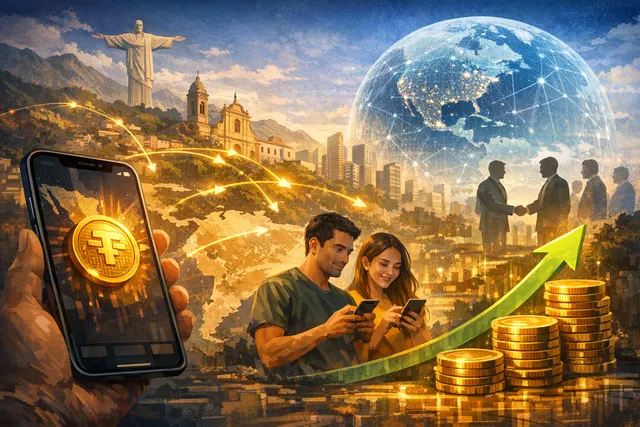 El Dorado stablecoin payments expansion in Latin America illustrated with financial infrastructure imagery across Colombia and neighboring markets