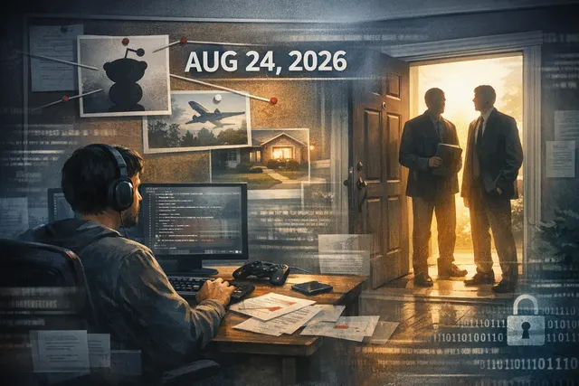 What is known about Reddit user PilotX1970’s claim that Rockstar Games investigators visited his home on August 24, 2026—including his earli