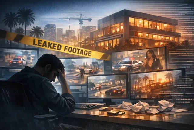 Editorial illustration for Rockstar Games' response to Grand Theft Auto VI gameplay leaks