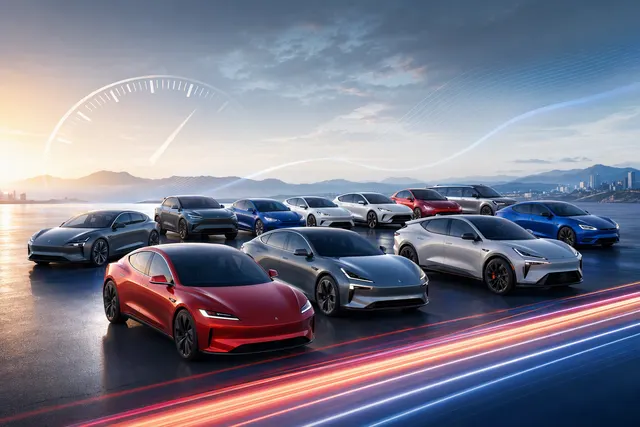 Illustrative image for an article comparing fast electric vehicles.