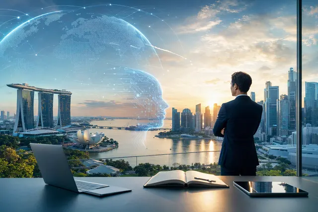 Illustrative AI-generated image representing entrepreneurs preparing their businesses for AI.