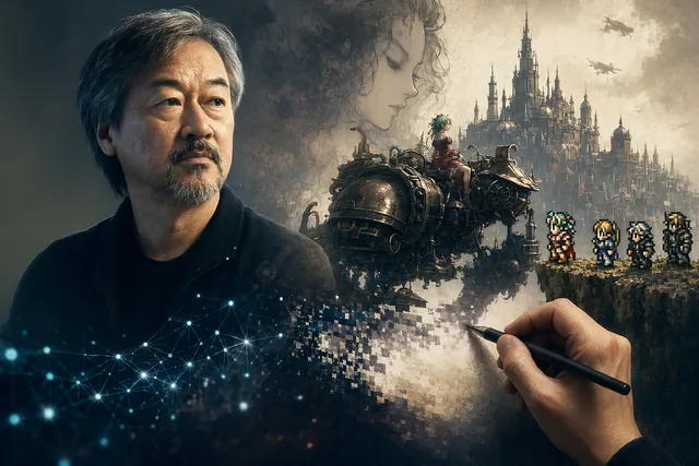 Concept artwork representing an AI-generated Final Fantasy VI remake discussion