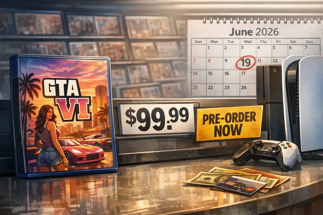 Grand Theft Auto VI marketing hype with placeholder pricing speculation and summer pre-order countdown