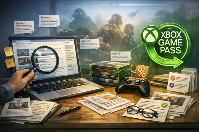 Xbox Game Pass logo and game controller with July 2026 calendar overlay showing 11 games leaving on July 15