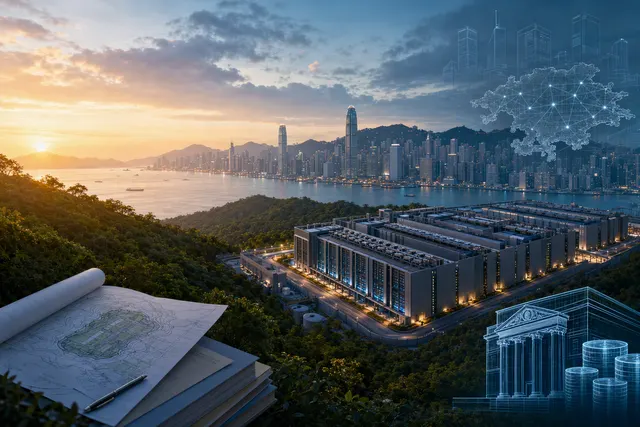 Illustrative image representing the proposed Sandy Ridge data centre project in Hong Kong.