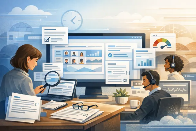 Data center or contact center operations dashboard with analytics and monitoring displays