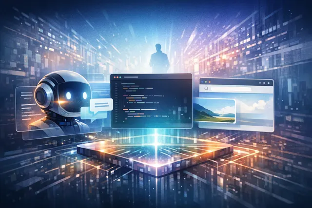 OpenAI Codex and ChatGPT integration concept illustration with business plugin icons