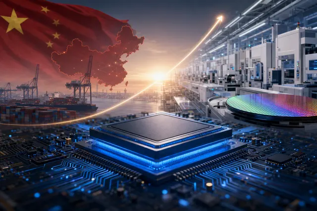Illustration representing China’s AI-chip market and Biren Technology’s growth amid export controls
