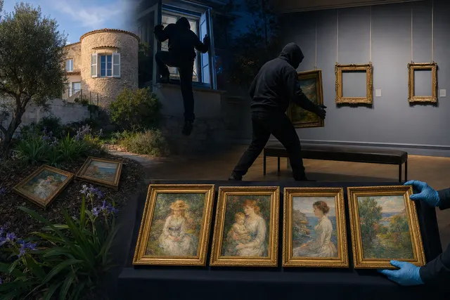Illustrative image for the theft and recovery of paintings from the Renoir Museum in Cagnes-sur-Mer