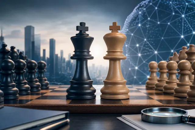 Editorial illustration representing the reported Proofpoint and Varonis acquisition discussions