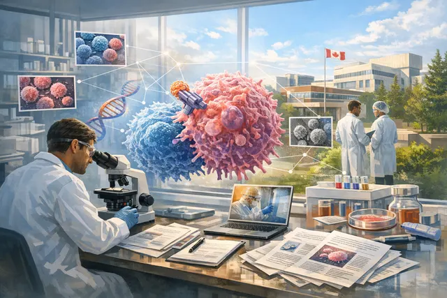 Microscopic visualization of T cells engineered with chimeric antigen receptors targeting a cancer cell surface protein