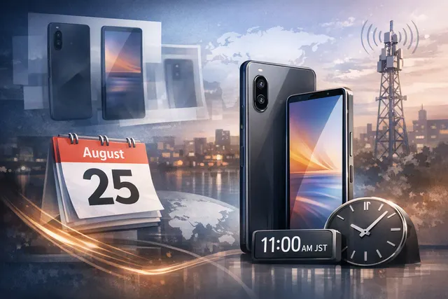 Illustrative smartphone image representing the leaked Sony Xperia 10 VIII design and pale mint-white finish
