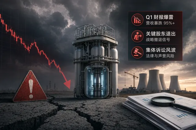 当前2026 5 22, 美股SMR以下消息属实吗? "SMR（NuScale）当前爆发的“三大致命利空”1. 刚发布的 Q1 财报彻底爆雷（营收暴跌 95%）SMR 在 2026 年 5 月初披露的最新季度财报极其惨烈：营收几乎归零：第一季度营收仅为 56.5 万美元，而去年同