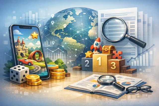 Collage of app icons from the top 10 most downloaded iOS games, including Candy Crush Saga, Subway Surfers, and Fruit Ninja.