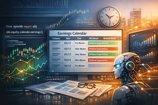 如图所示，美股的财报每天都会有日历跟踪，假设我有个信号触发列表，我希望列表中新增一列，来获取当前的财报发布时间，已发布的给出 高于预期还是低于预期的判断，还没发布的给出时间 比如5 12 盘前或5 12 盘后， 主要是需要这个数据接口 来集成到我的信号触发程序中， 哪些开源接口可