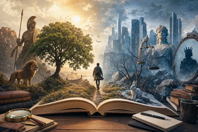 1. What is an allegory? 2. What are 'key types of allegory'? 3. Famous Examples