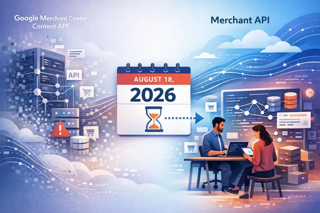 Google Merchant Center Content API shutdown date 2026 Merchant API migration