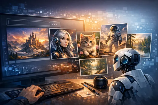 أيقونة تحميل ملف في السماء تمثل عملية رفع ومشاركة ملفات السكريبت، تم توليدها بالذكاء الاصطناعي.